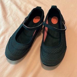 Teva Black Mary Jane Flats